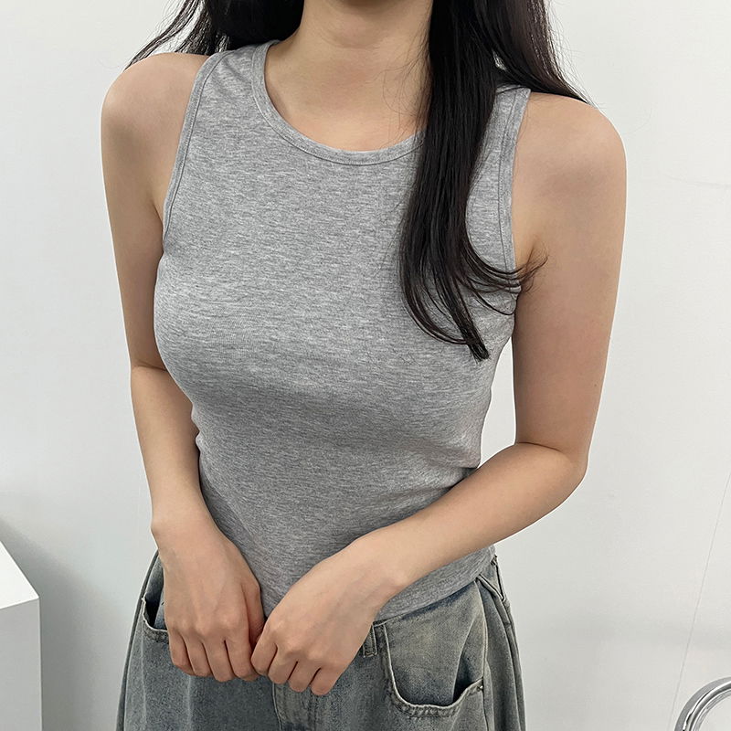 민소매 모델 착용 이미지-S1L16