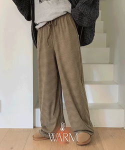Vanif Woolen Striped training wide pants - 4 colors