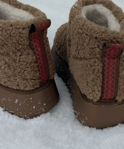 Beni's Buckle Fur Short Platform Ugg Boots