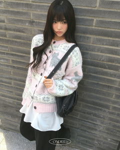 Shuo Cat Nordic Knitwear Cardigan