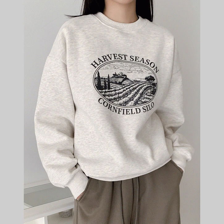 ハーヴェストシーズンレタリングスウェットシャツ