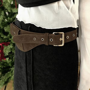 르라 스웨이드 월렛 벨트