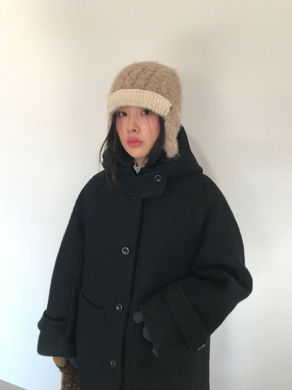 코트 모델 착용 이미지-S1L17