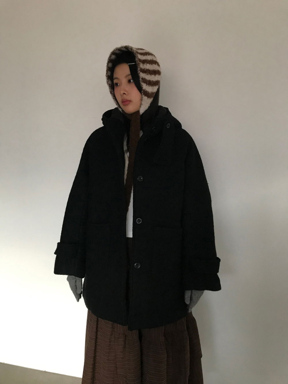 코트 모델 착용 이미지-S1L38