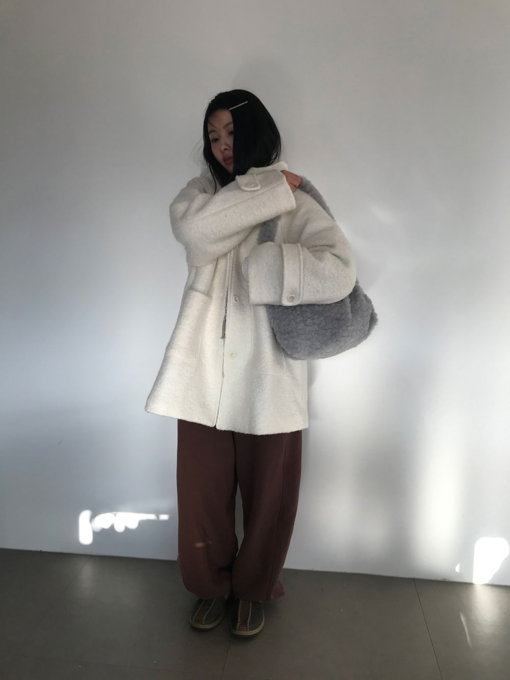 코트 모델 착용 이미지-S1L71