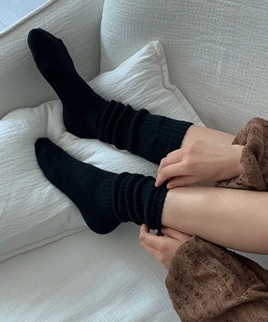 スコーンリンクルロングソックス