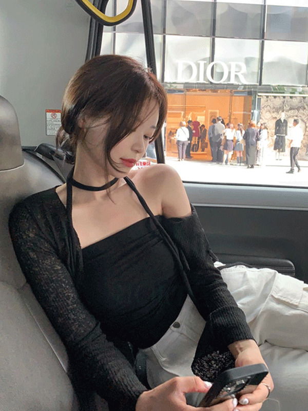 亞麻短版針織開衫 4色