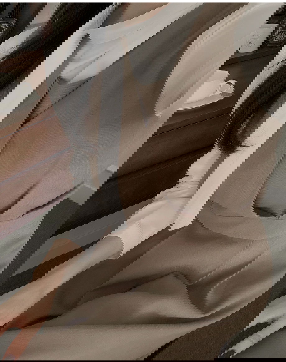 리리앤코 에즈리딘 피치기모 랩스타일 뷔스티에 롱 원피스