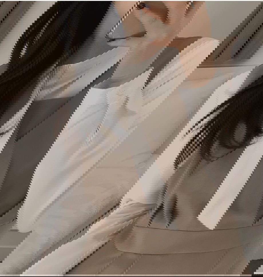 리리앤코 에즈리딘 피치기모 랩스타일 뷔스티에 롱 원피스