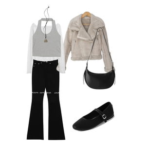 코트,데님,긴팔티 코디