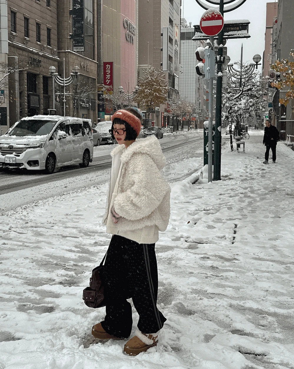 Track Dot Polka Dot Wide Pants 长裤