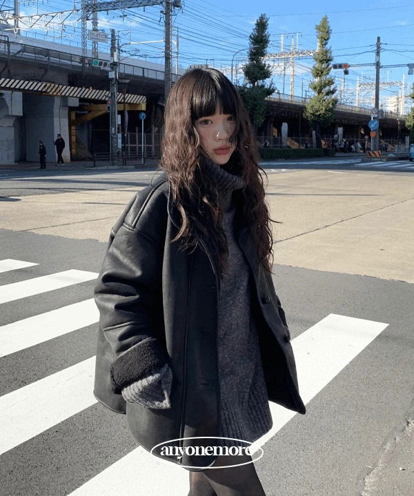 ナブレザーオーバーフィットムートンジャケットジャケット