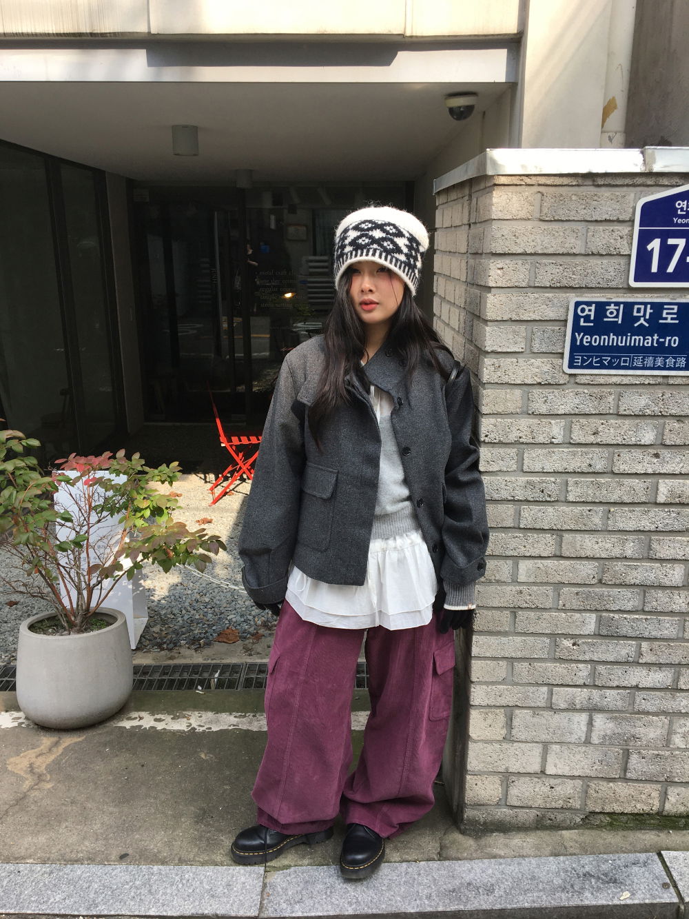 바지 모델 착용 이미지-S1L15