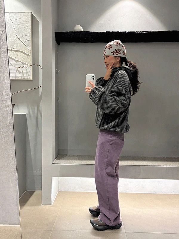 loose fit corduroy pants 長褲