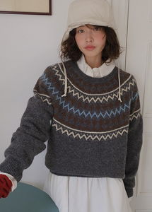 Around Nordic Jacquard Knitwear