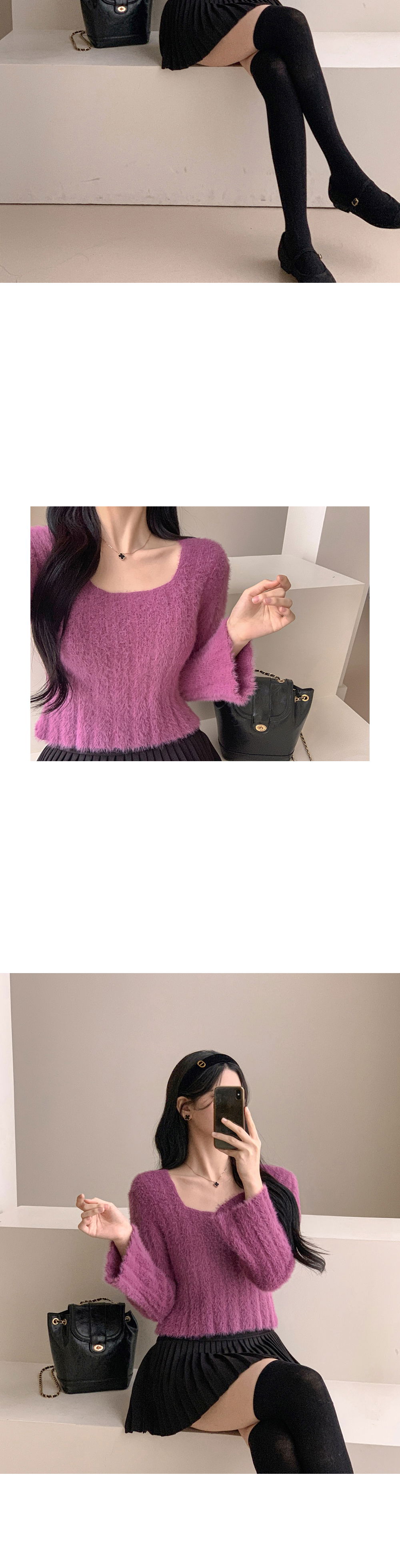 미니 스커트 모델 착용 이미지-S2L14