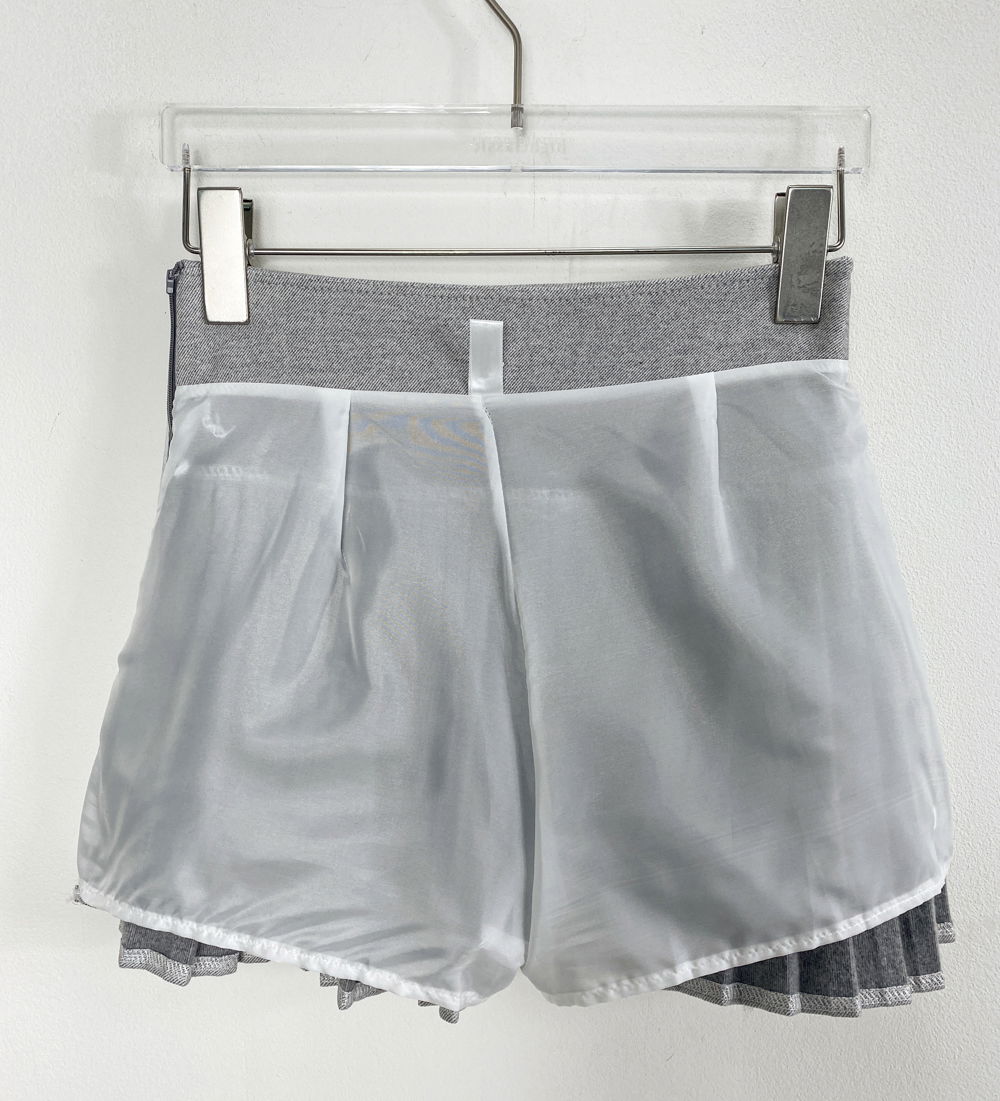 미니 스커트 그레이 색상 이미지-S1L18