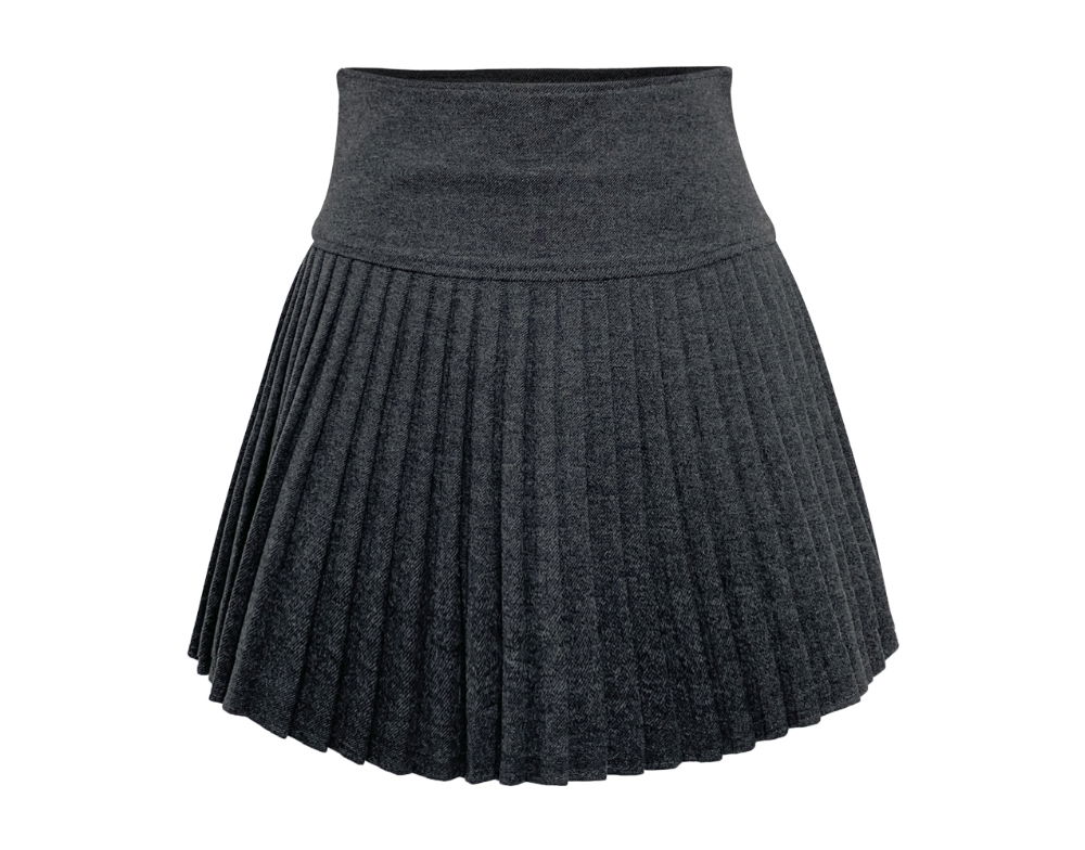 미니 스커트 차콜 색상 이미지-S1L21