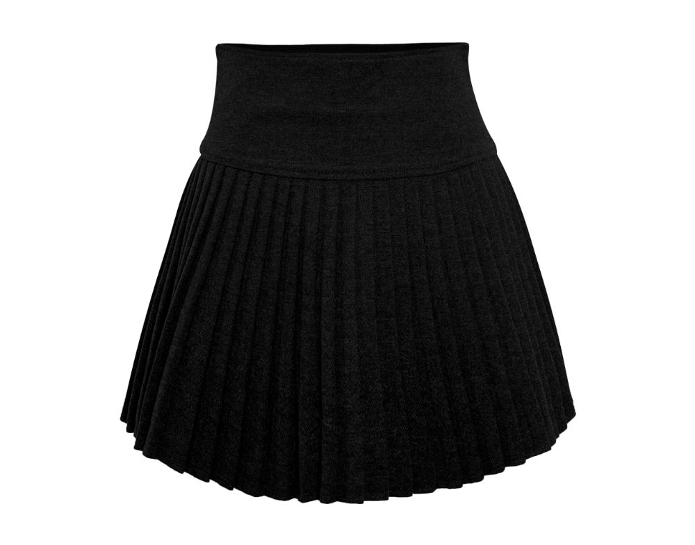 미니 스커트 차콜 색상 이미지-S1L22