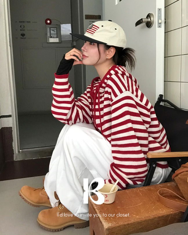 Spell Dangara Hooded Knit Zip-up