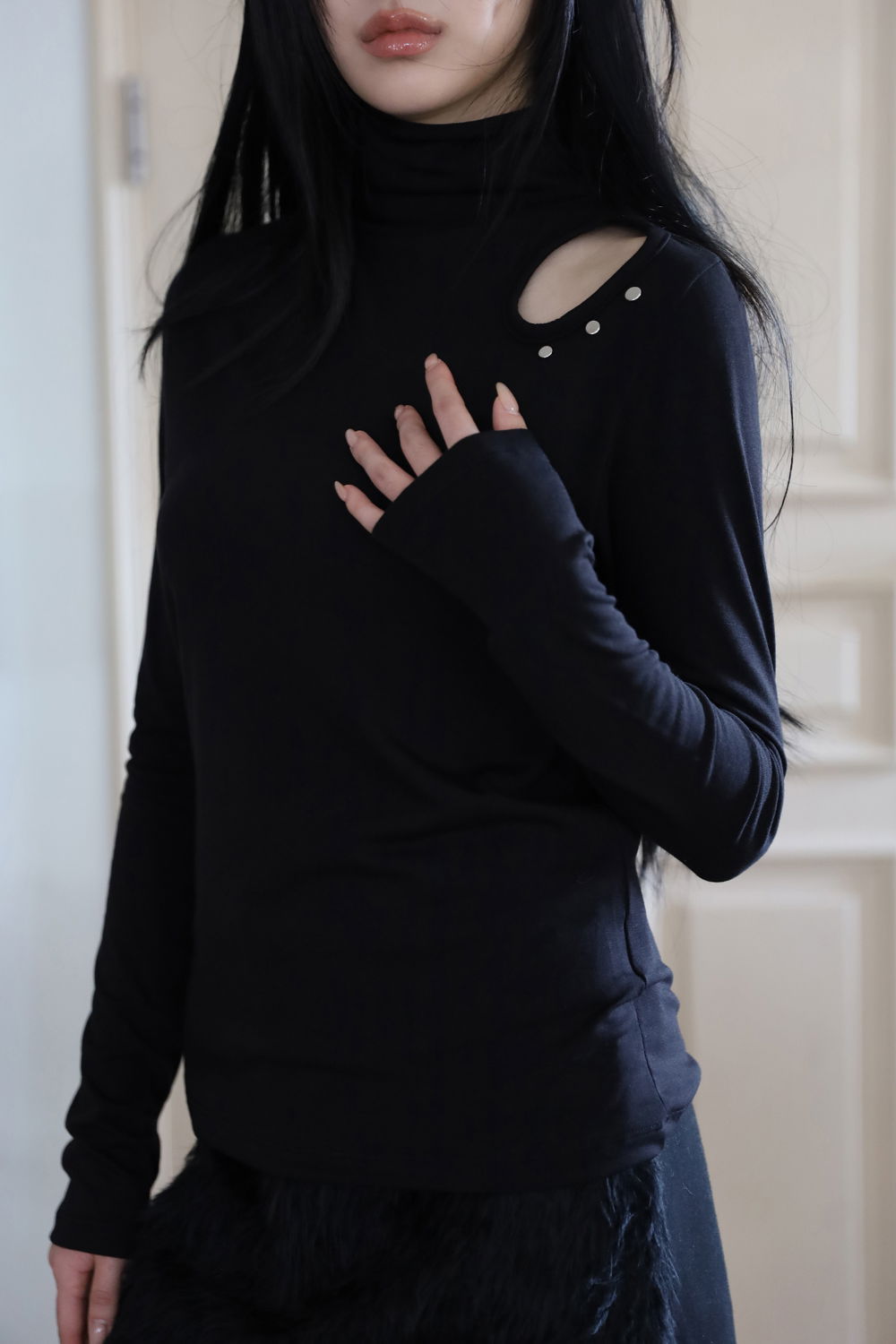 코트 모델 착용 이미지-S1L21