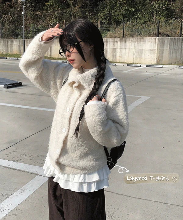 바론 프릴 폴라 긴팔 티셔츠 (5color)