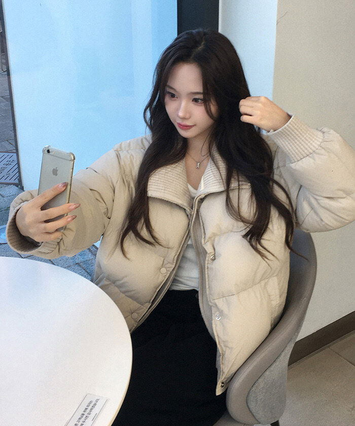 ツリンニットレイヤードダウンジャケット