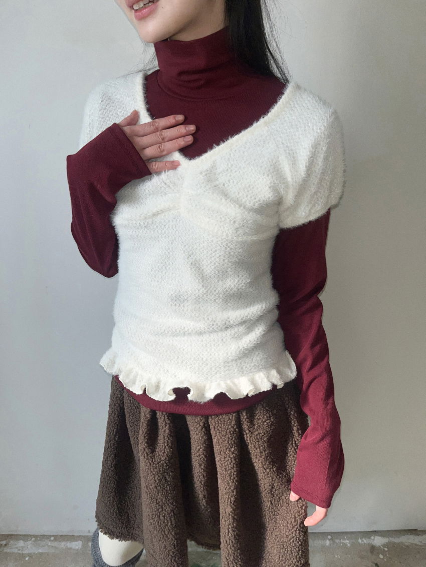 반팔 티셔츠 모델 착용 이미지-S1L31