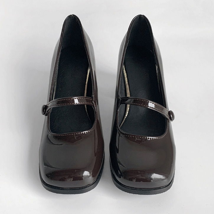 Enamel Mary Jane high heel heels 跟鞋