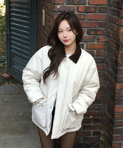 アンダ配色カラーパディングジャケット