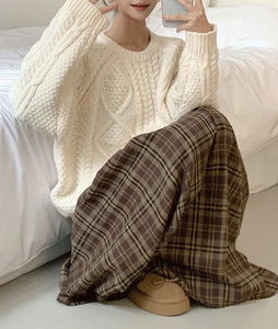 メリーチェックロングスカート