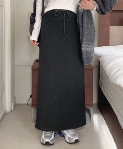 Dispin banding long skirt