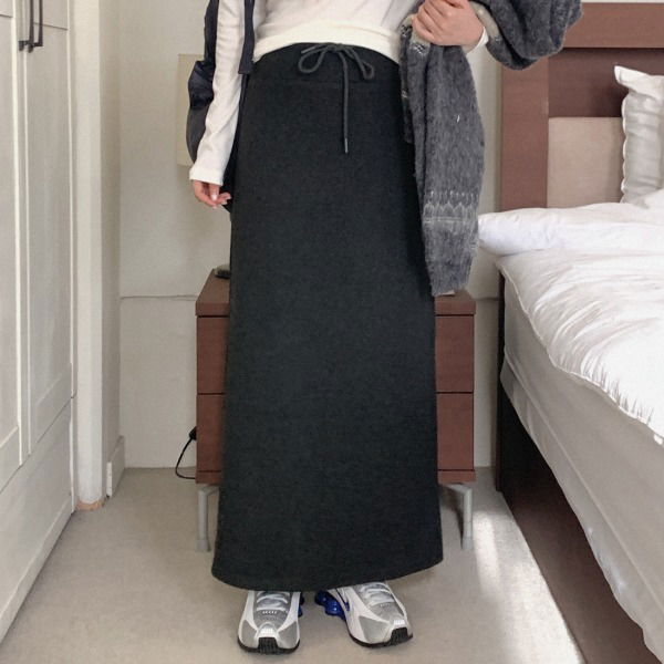 Dispin banding long skirt