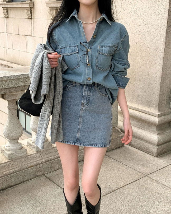 Daily Denim Mini Skirt