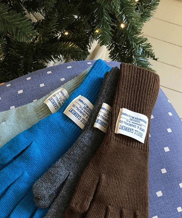 小標籤羅紋長手套 4色