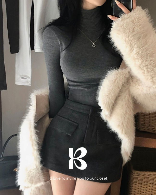 加厚保暖素色長袖T恤