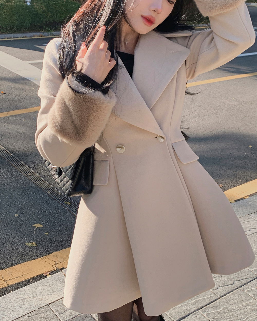 코트 모델 착용 이미지-S1L121