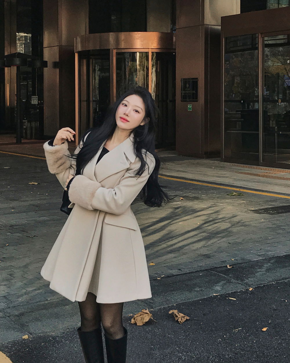 코트 모델 착용 이미지-S1L87