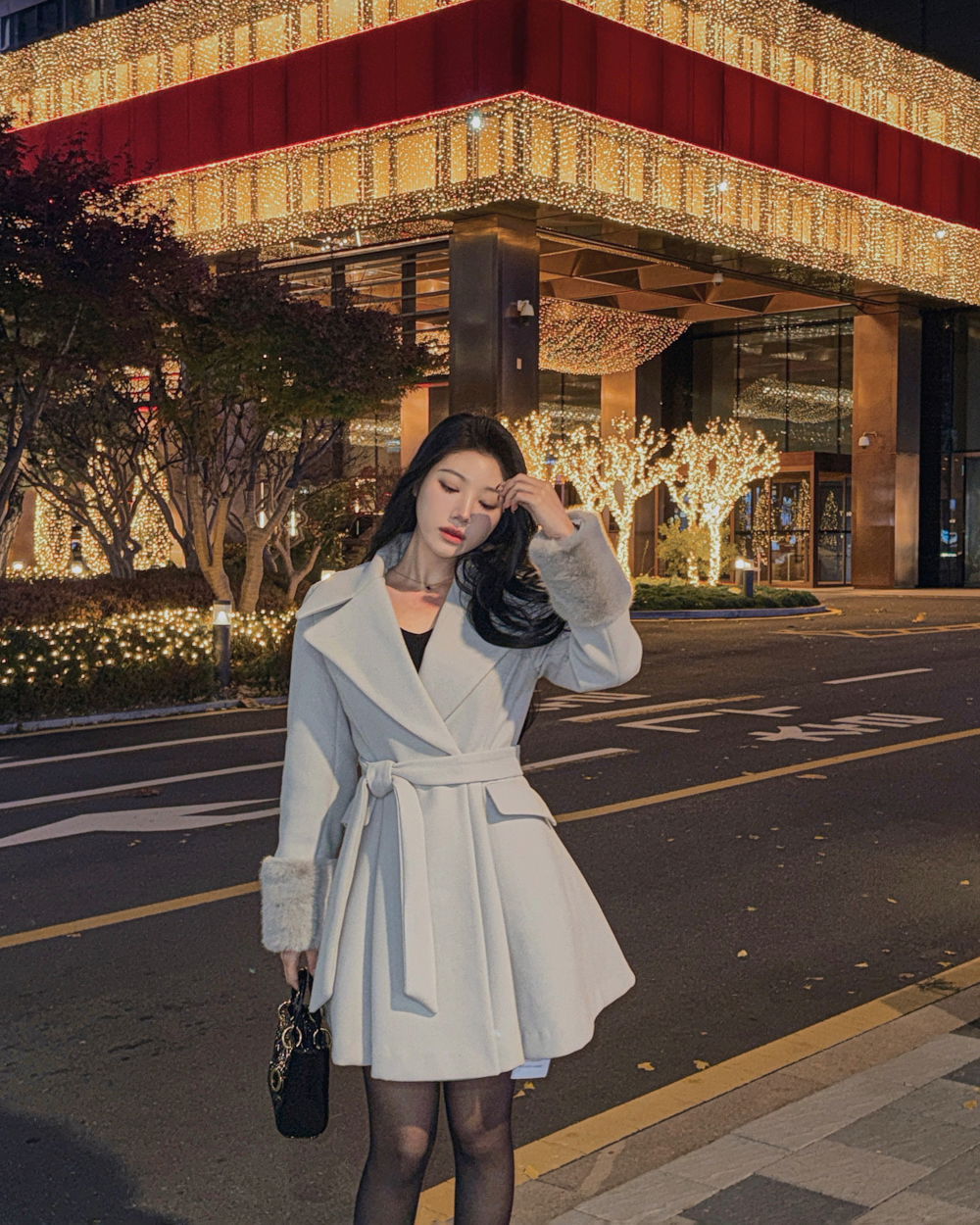 코트 모델 착용 이미지-S1L81