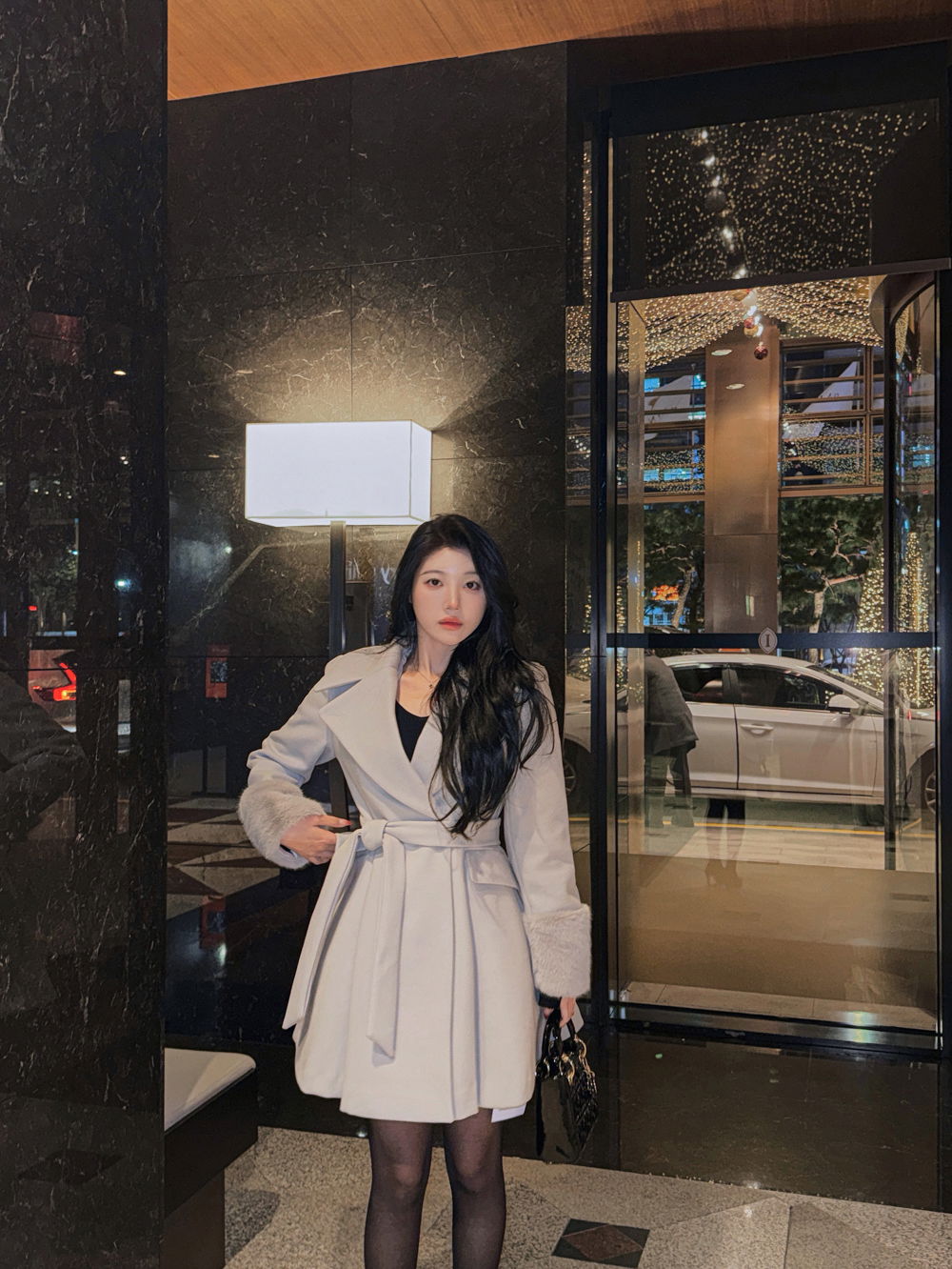 코트 모델 착용 이미지-S1L61