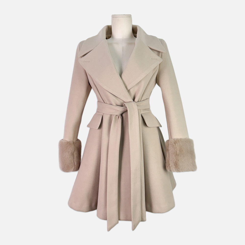 코트 크림 색상 이미지-S1L26