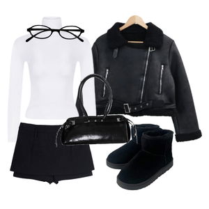 자켓,긴팔티,스커트 코디