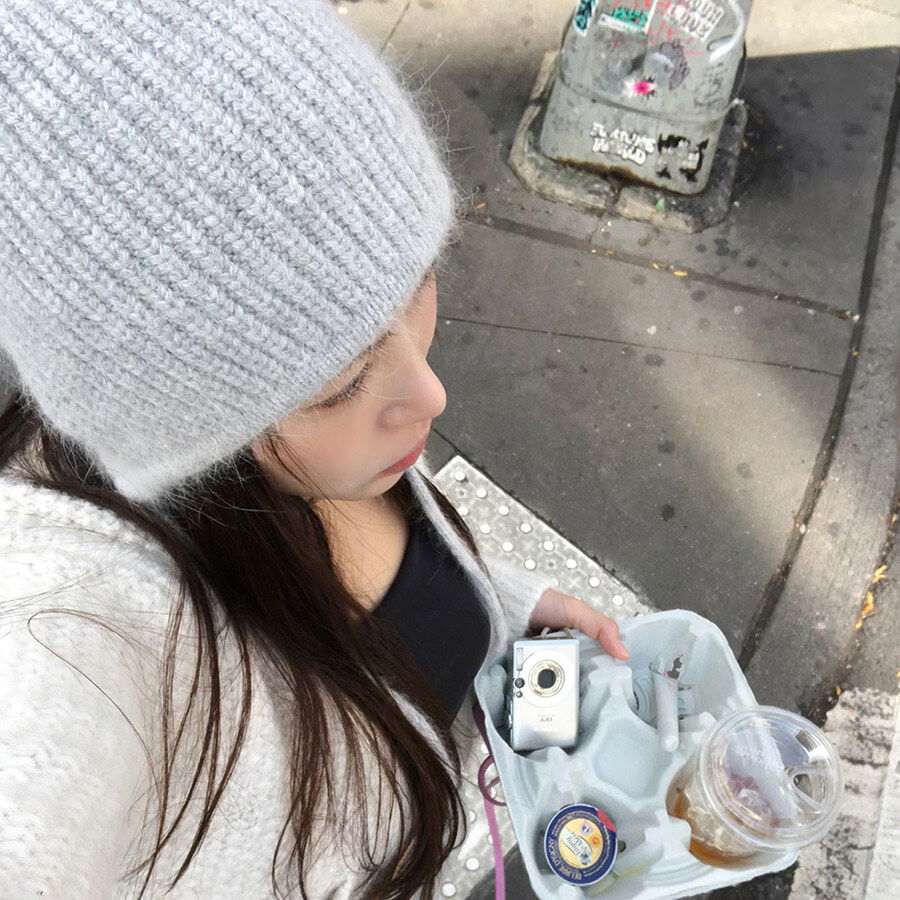 柔軟羊駝毛針織毛帽