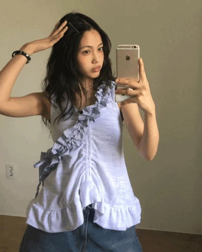 Lily shirring sleeveless