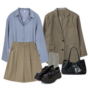 夾克,襯衫,長褲 코디