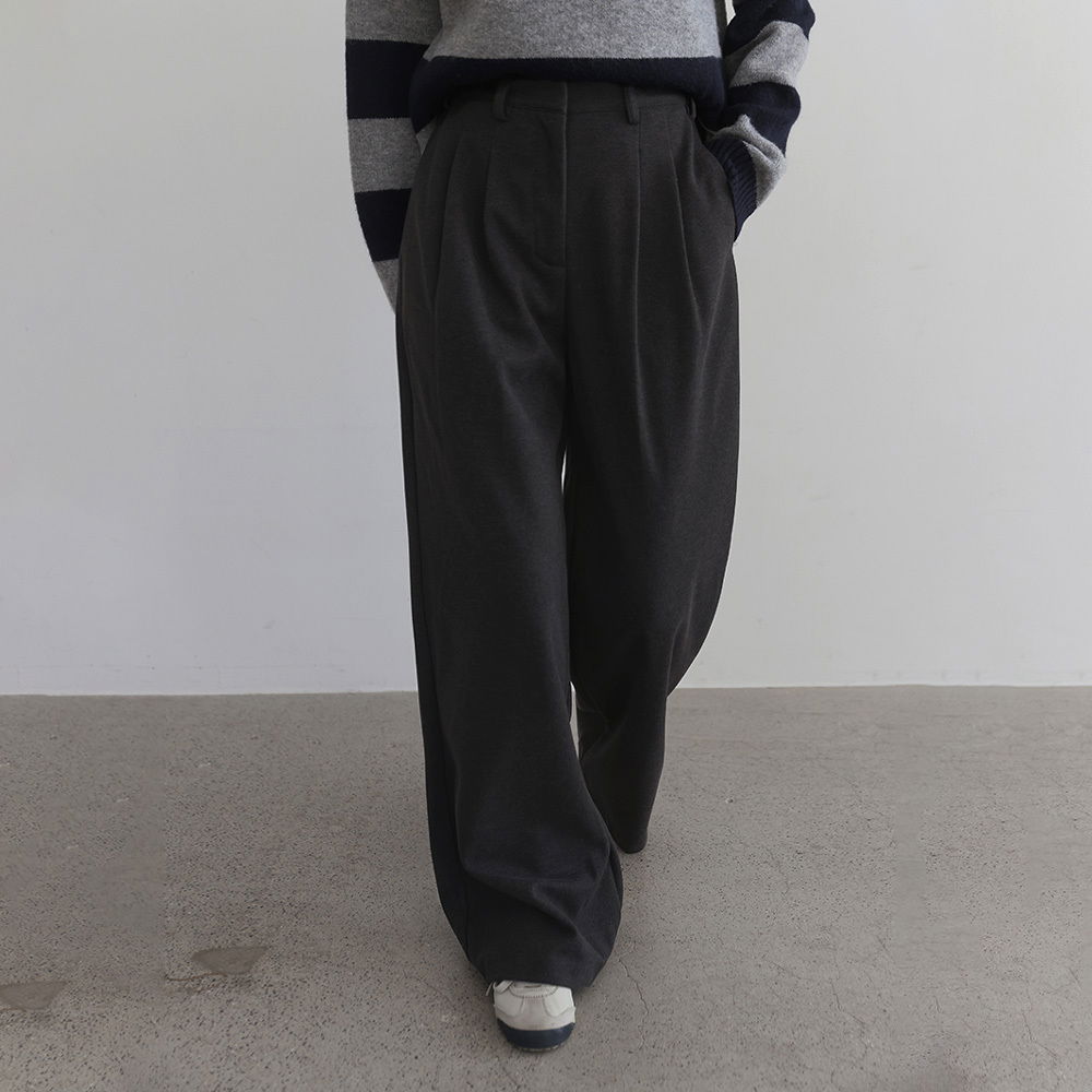 Avend 抓绒褶裥弹力阔腿裤 (Delayed delivery)