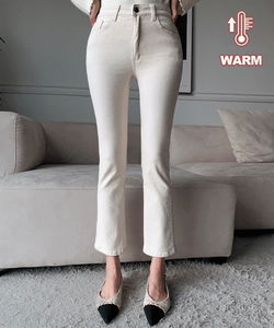 リッツ起毛バンディングストレートパンツ