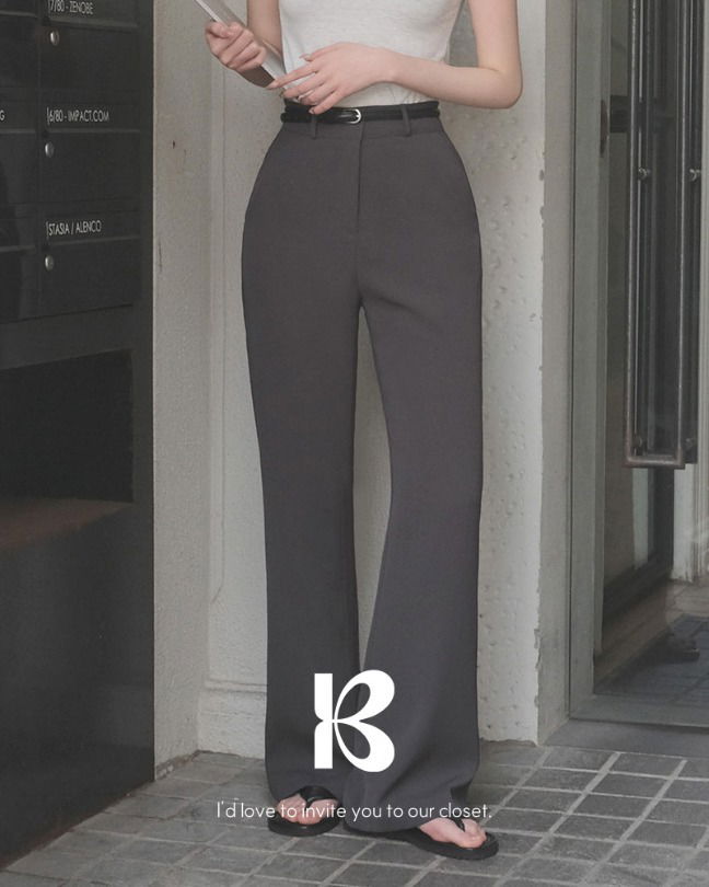 職場經典微喇長褲