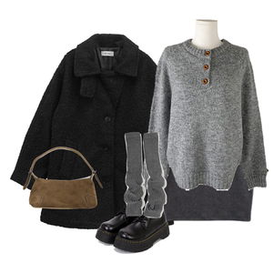 coat,skirt,knitwears 코디