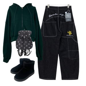 jeans,Zip-up,boots 코디